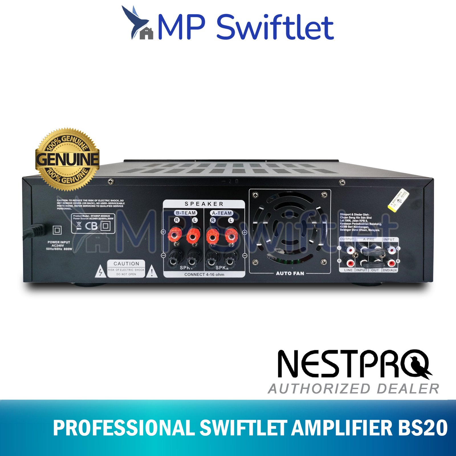 Nestpro BS20 Amplifier - MPSwiftlet